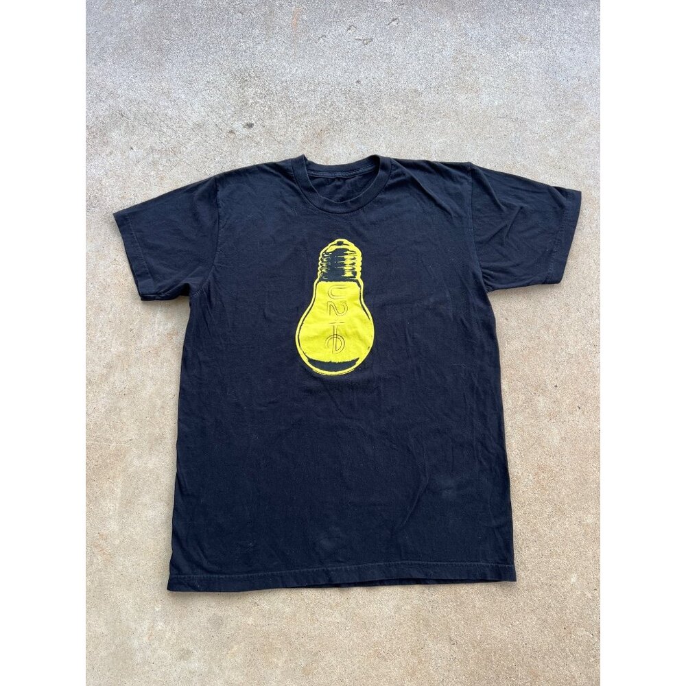 Vintage U2 Innocence Experience Tour Black Light Bulb T-shirt N3